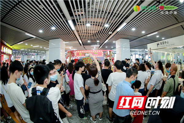 绿叶水果携手乐淇高颜值“小苹果”走红长沙