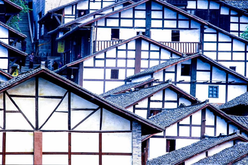 俯瞰万里长江第一桥及美丽的夜景,实拍万里长江第一城