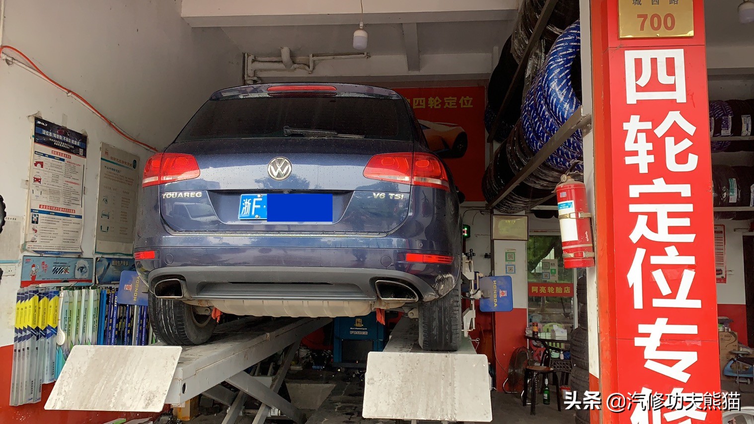 能拉动波音747的大众神车途锐烧机油治理，修完了又可以拉飞机了