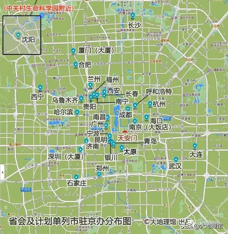 最真实的北京地图,中国地图中的北京
