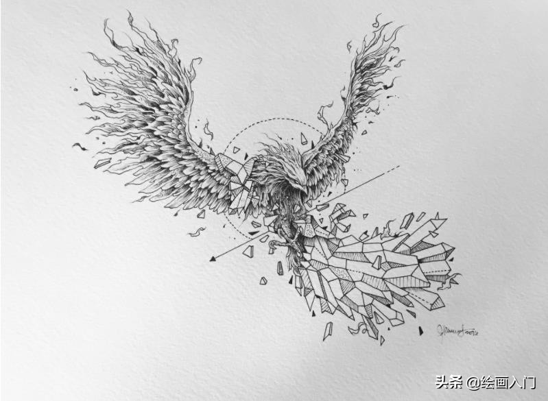 插画铅笔手绘小动物,针管笔手绘黑白画设计