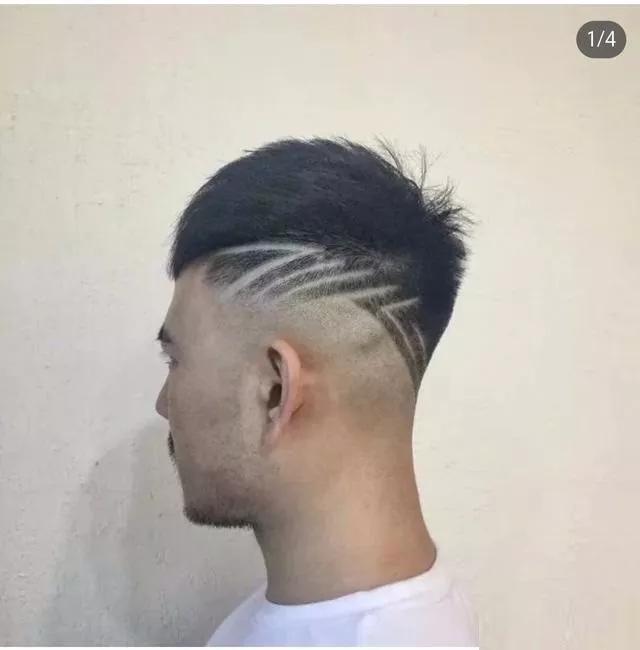 男士光头潮流发型,男士潮流卷发发型