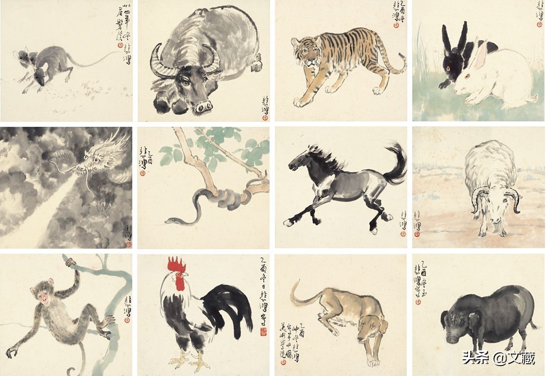 徐悲鸿十幅最有名的画,徐悲鸿最著名的画马作品