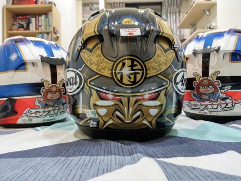 rx7x黑盔,arairx-7x头盔带刀侍卫拆箱