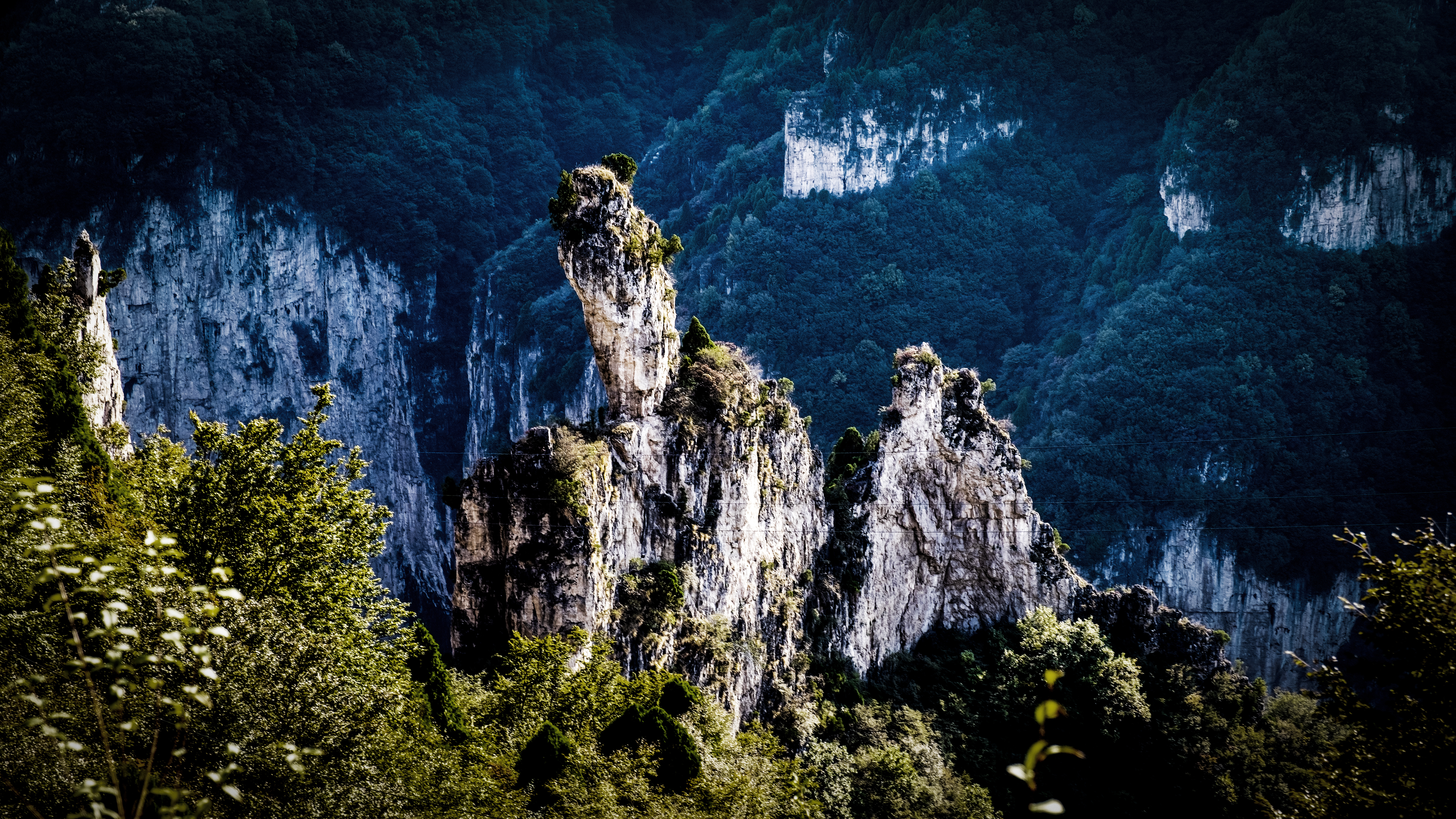秋色美景落雨图片,秋色美景绝色大图