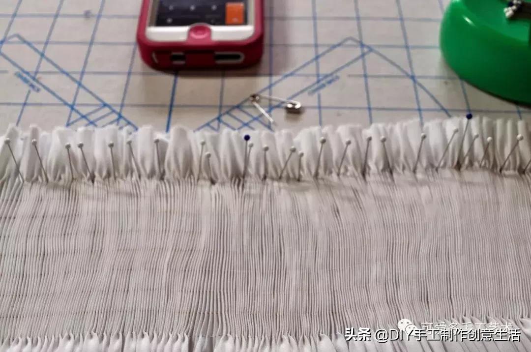 缩褶绣编织视频教程,棒针褶皱效果