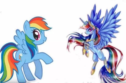 小马宝莉6个主角的可爱标志换了,小马宝莉五大天角兽