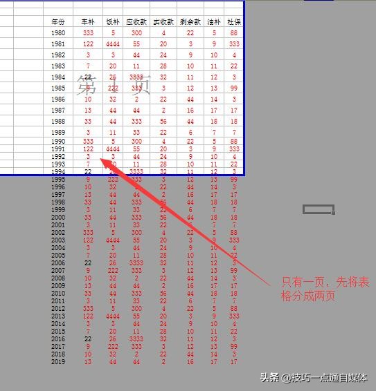 怎么给超过一页的excel表格分页,excel表格如何对多个表格进行分页