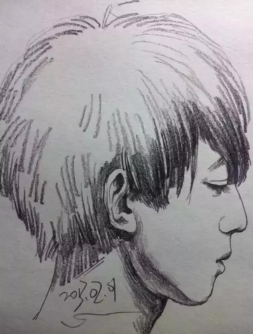 人物速写肖像画,速写是看一眼就能画出来的吗