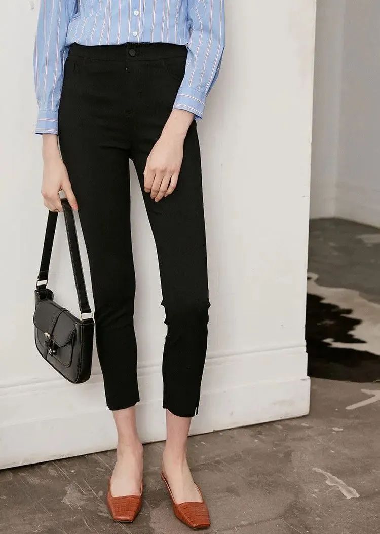 2019新款魔术裤时尚百搭高腰显瘦,裤子显瘦魔术裤