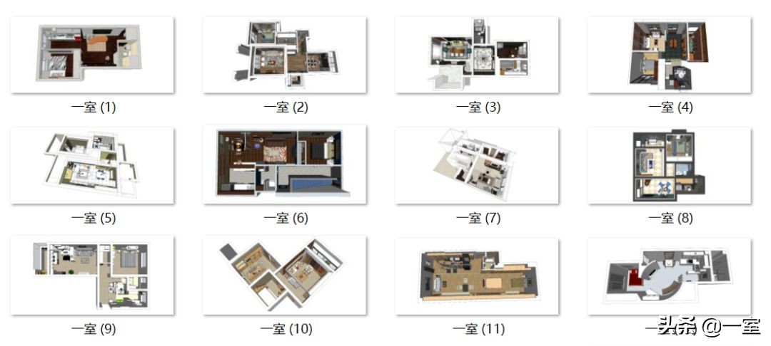 su别墅模型库合集,大师su模型