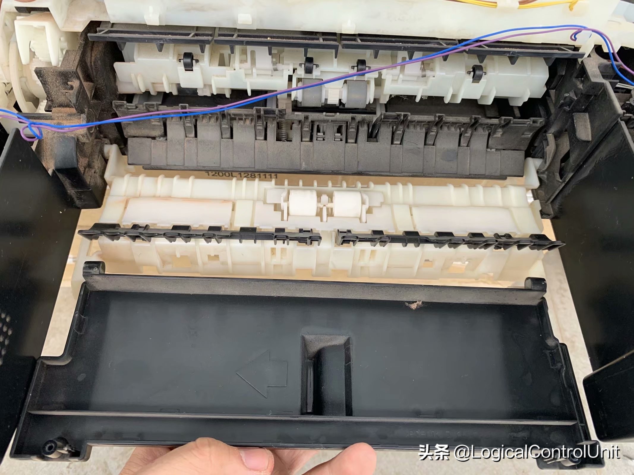 佳能彩色复印机拆机视频,佳能mx378打印机废墨仓拆卸