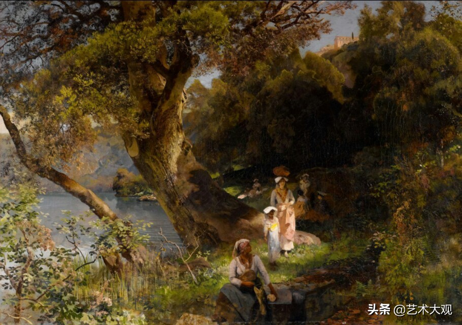 芬兰大师古典风景油画作品欣赏,顶级的欧洲午后阳光风景油画