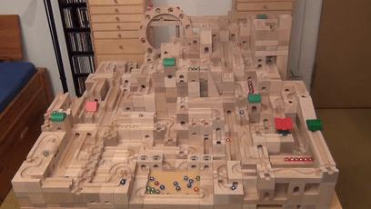 十个弹珠的100种玩法,弹珠积木城堡