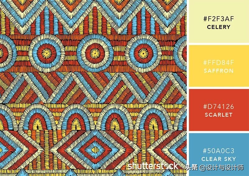 设计色彩总结200字左右,设计配色6种颜色