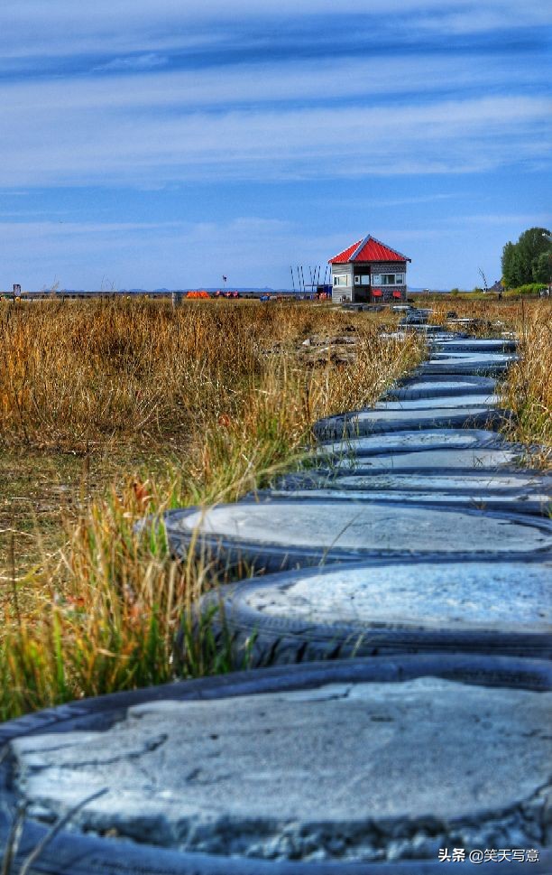 丰宁坝上大滩镇闪电湖,陶醉在秋季