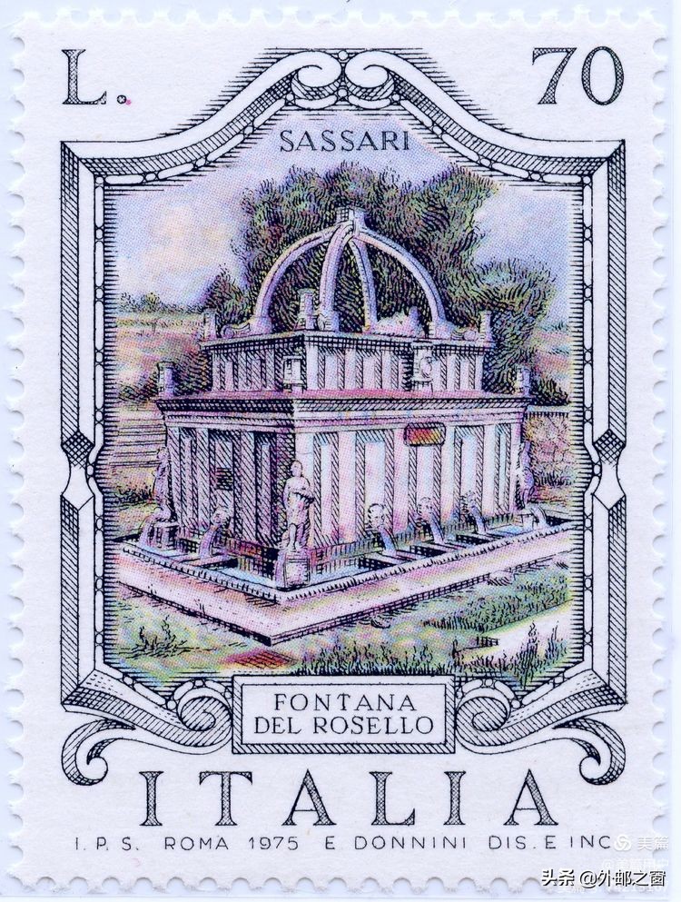 意大利1998年发行雕刻版邮票,意大利存世18个月的邮票