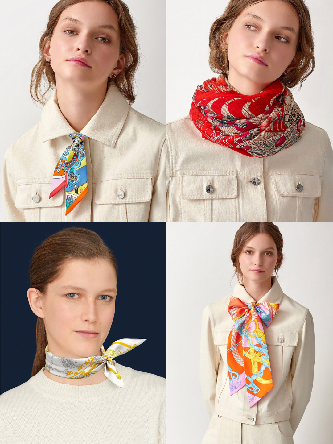 简单易学丨爱马仕丝巾的百变系法