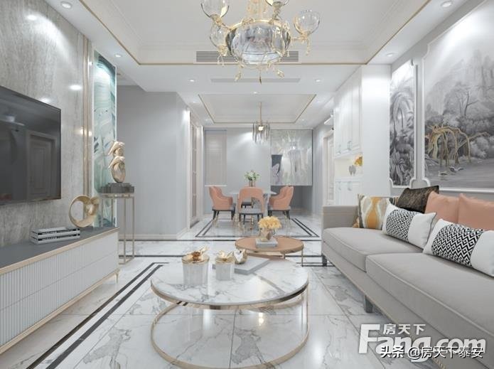 新华学府上园101平装修设计,新华学府上园107平装修