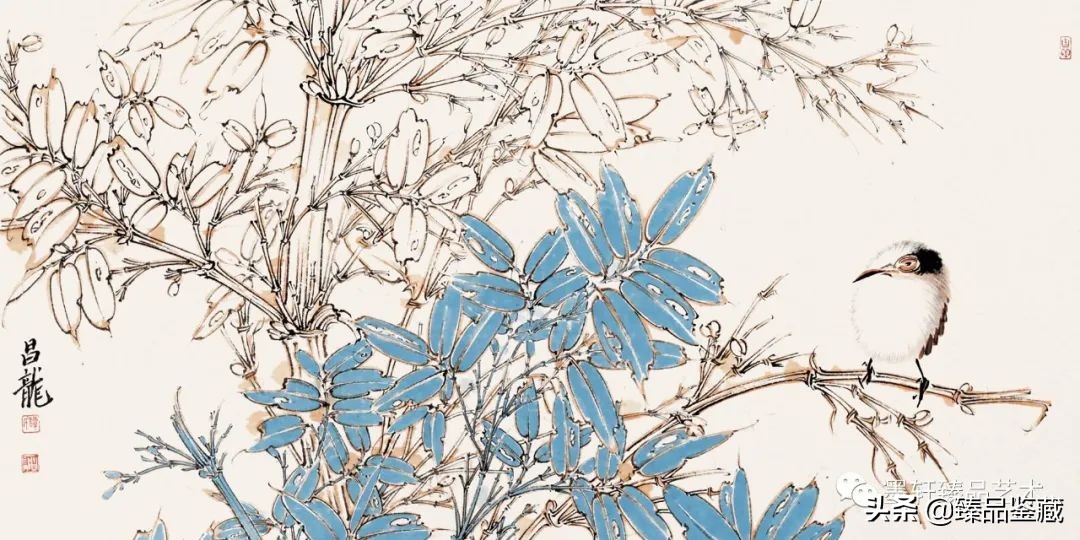 谭昌龙工笔画作品欣赏,年画作品创意画牛年