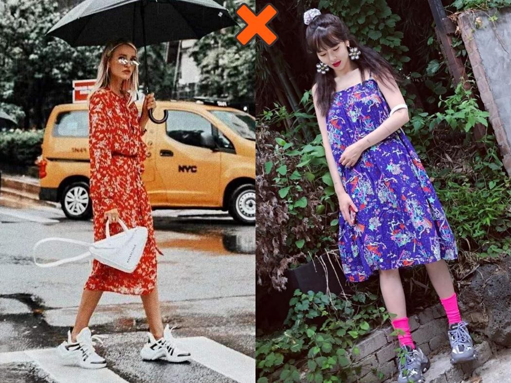 穿裙子如何搭配鞋袜,春天穿裙子配鞋子的思路技巧