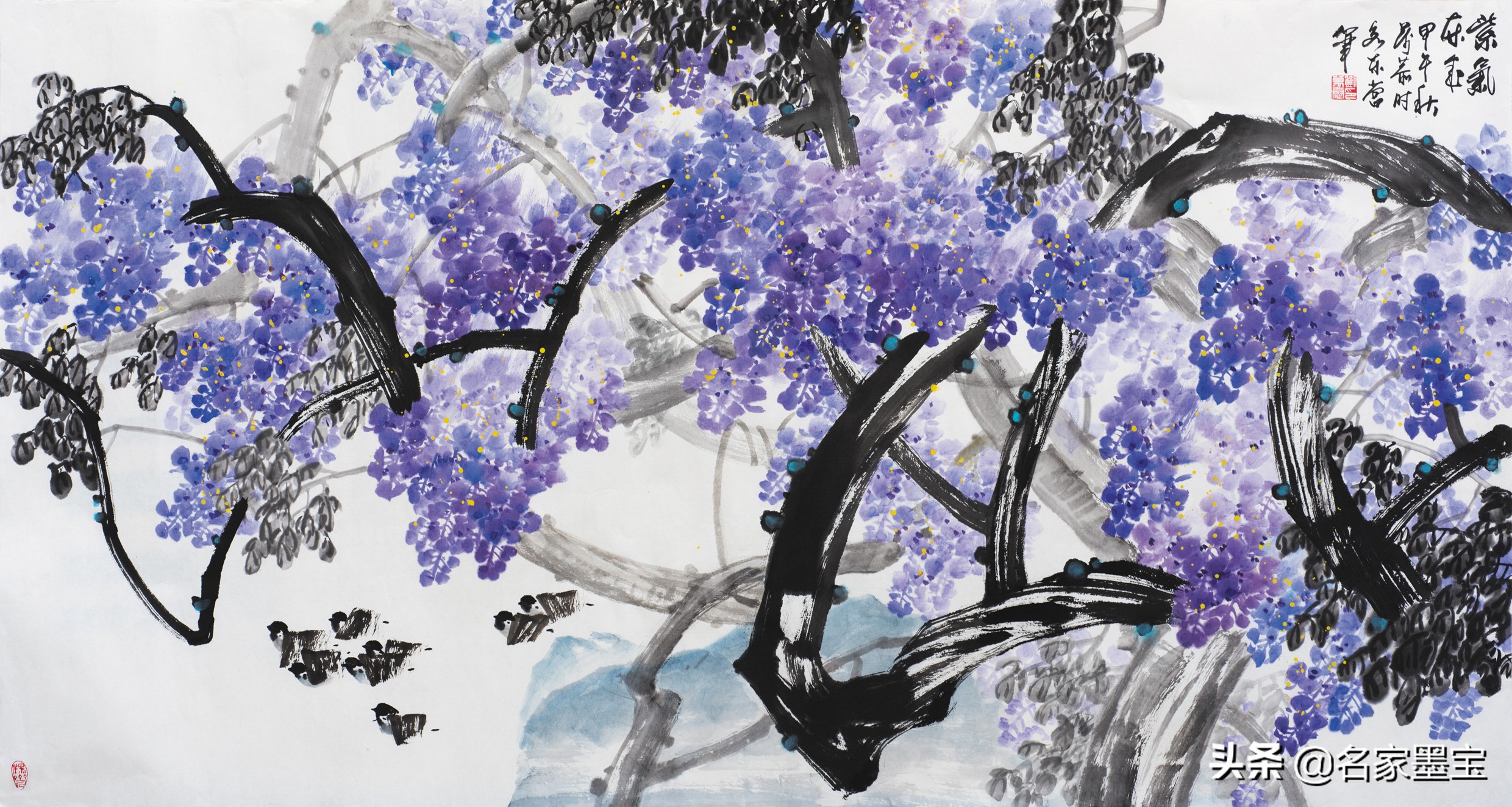 四川画家刘德扬写意花鸟作品欣赏,画家刘庚写意花鸟画作品欣赏图文