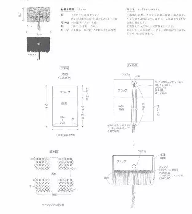 最近很火的泫雅针织包教程,泫雅包透明编织图解