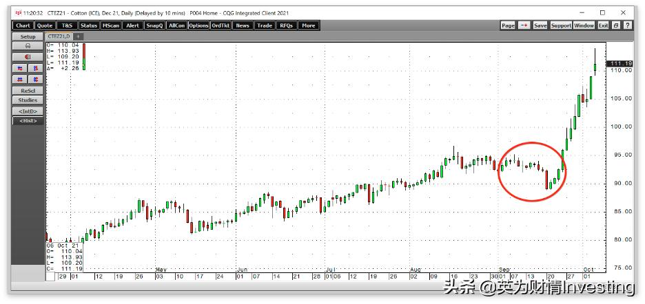 美国2号棉花期货价格对标郑棉,美国棉花期货涨停