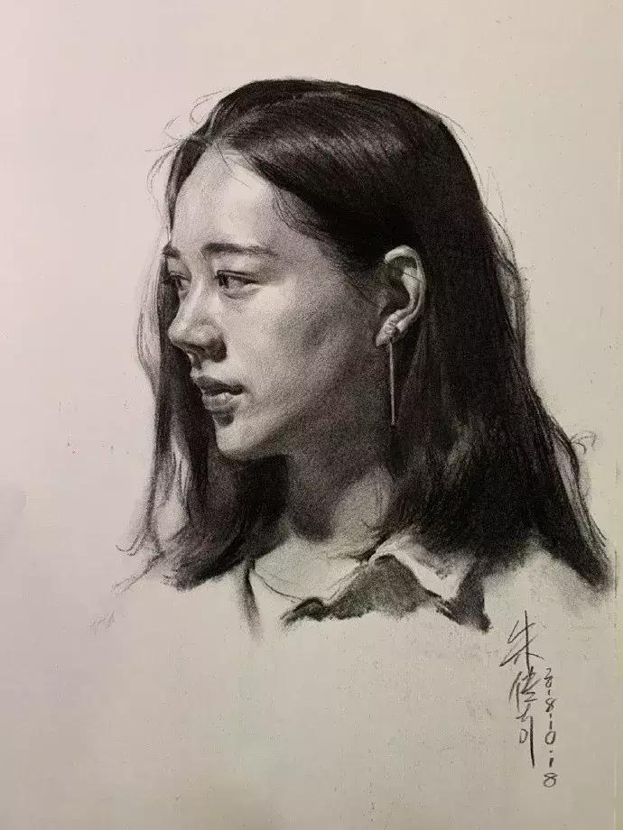 央美状元朱传奇素描,央美朱传奇