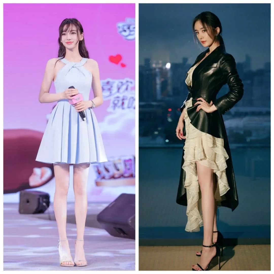 杨幂和肯豆现在的照片,杨幂与肯豆穿的高跟鞋