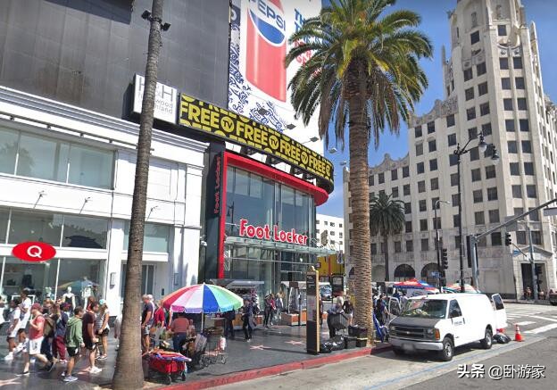 好莱坞星光大道是怎么回事,好莱坞星光大道鸟瞰