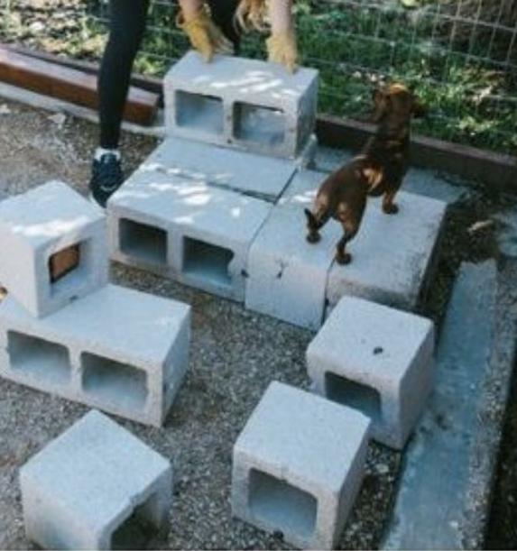 空心砖庭院种花设计,空心砖自制庭院花园