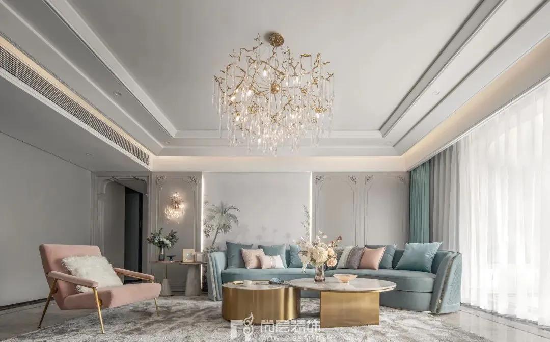 家居使用浪漫马卡龙色带，私享别墅另一种生活