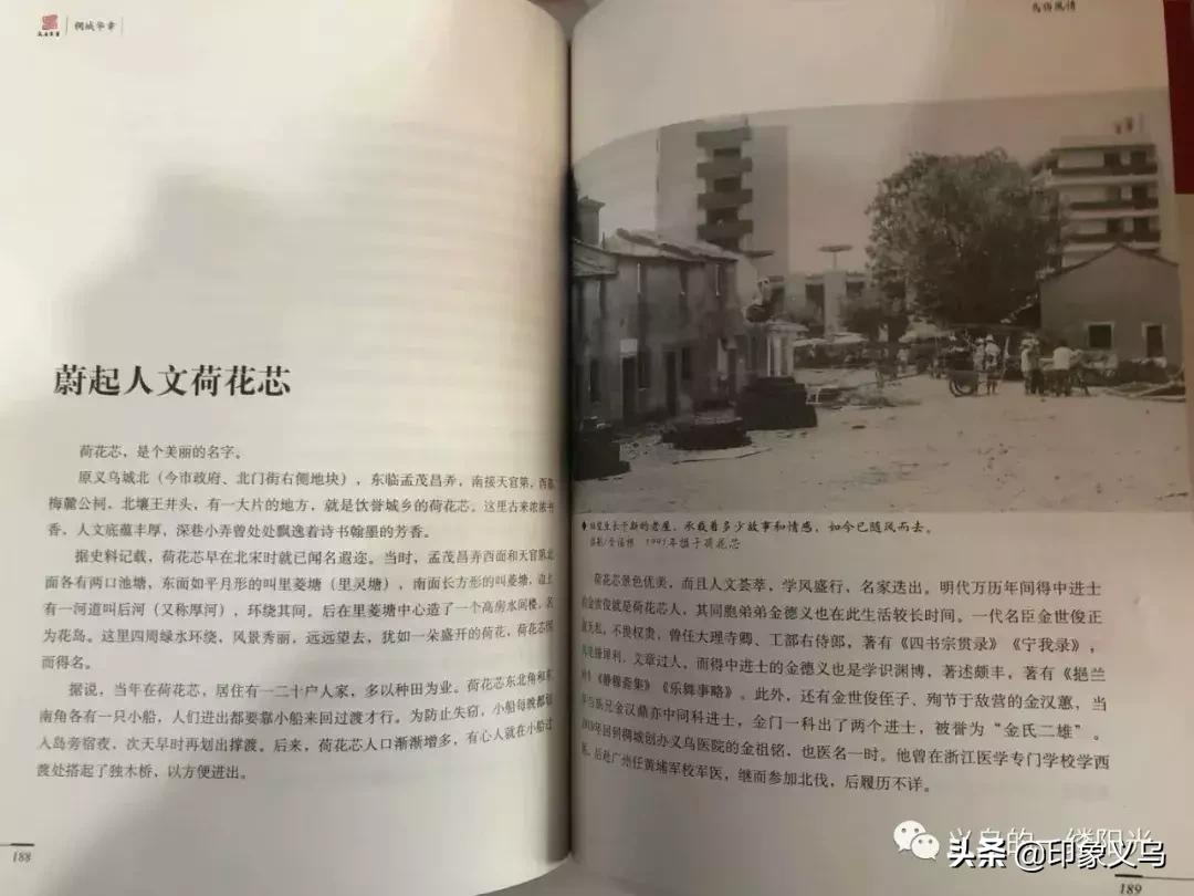 荷花芯遗址今上午在“义乌之心”揭碑，义乌市中心有了追忆“乡愁