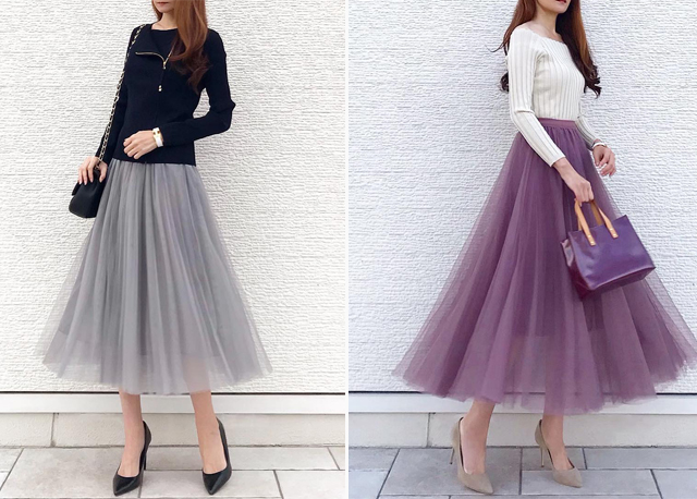 半身裙主要怎么搭配呢,一条半身裙的各种搭配