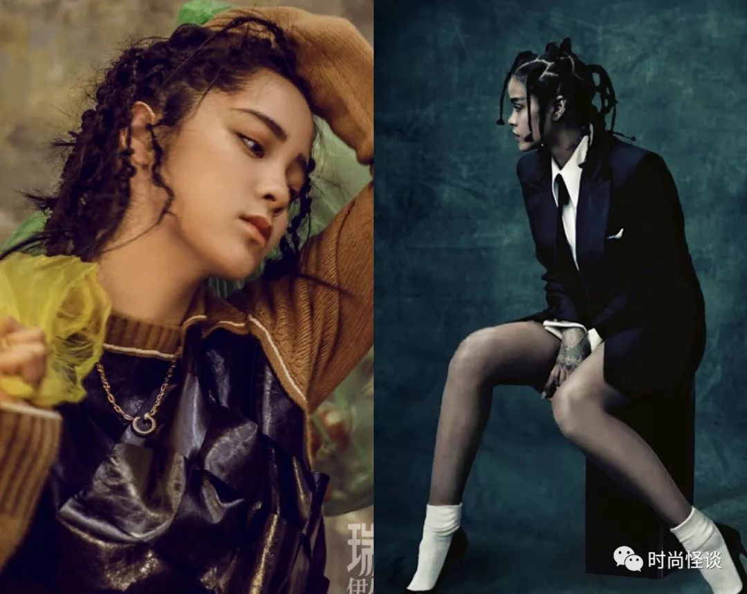 爆款明星发型,明星奇怪发型