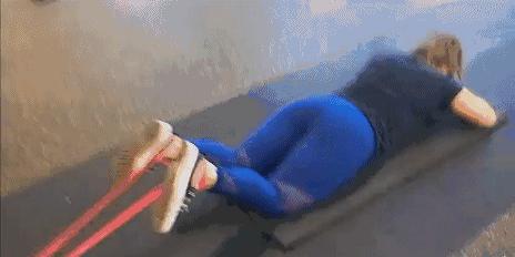 健身皮筋练肌肉,一根橡皮筋健身