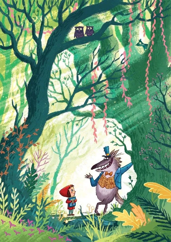 英国风情图画,天真浪漫的儿童插画