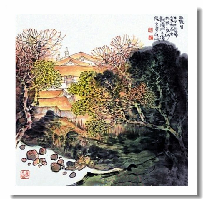 李向鸿山水画精品欣赏,李雁飞写意山水画