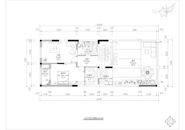 珠江郦城小别墅,珠江郦城90三房设计