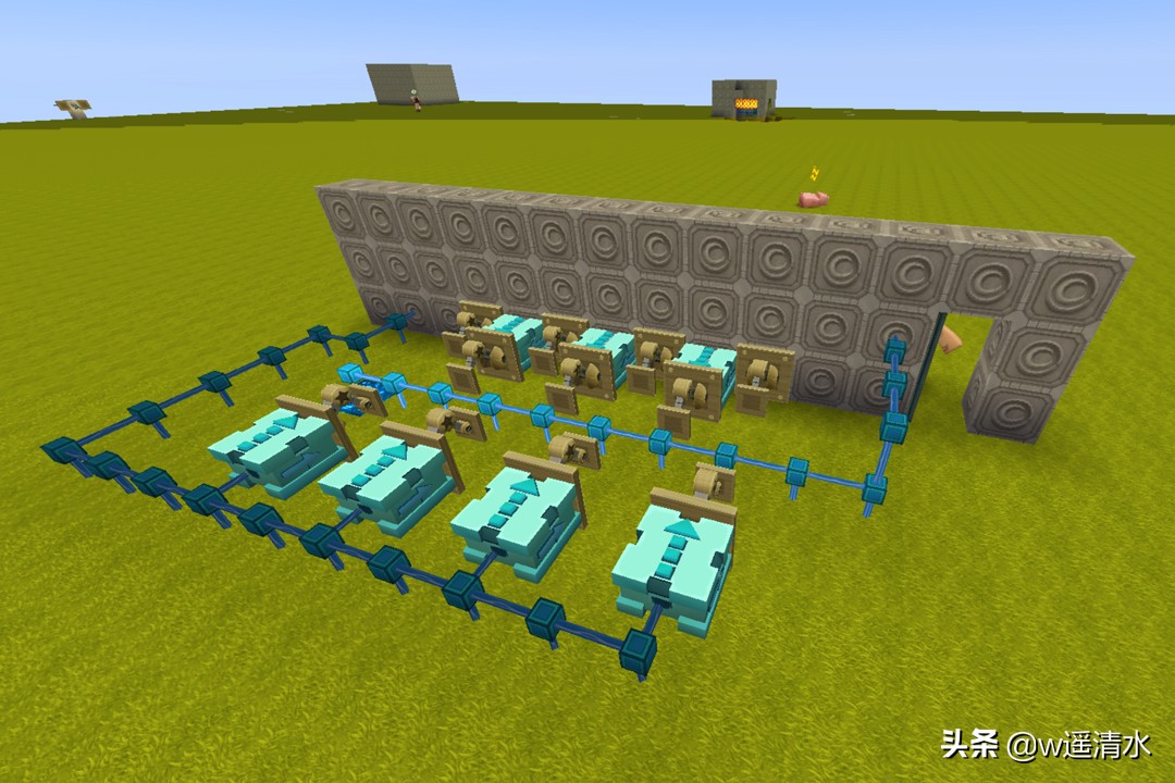 迷你世界高科技隐蔽门,迷你世界高科技的密码门