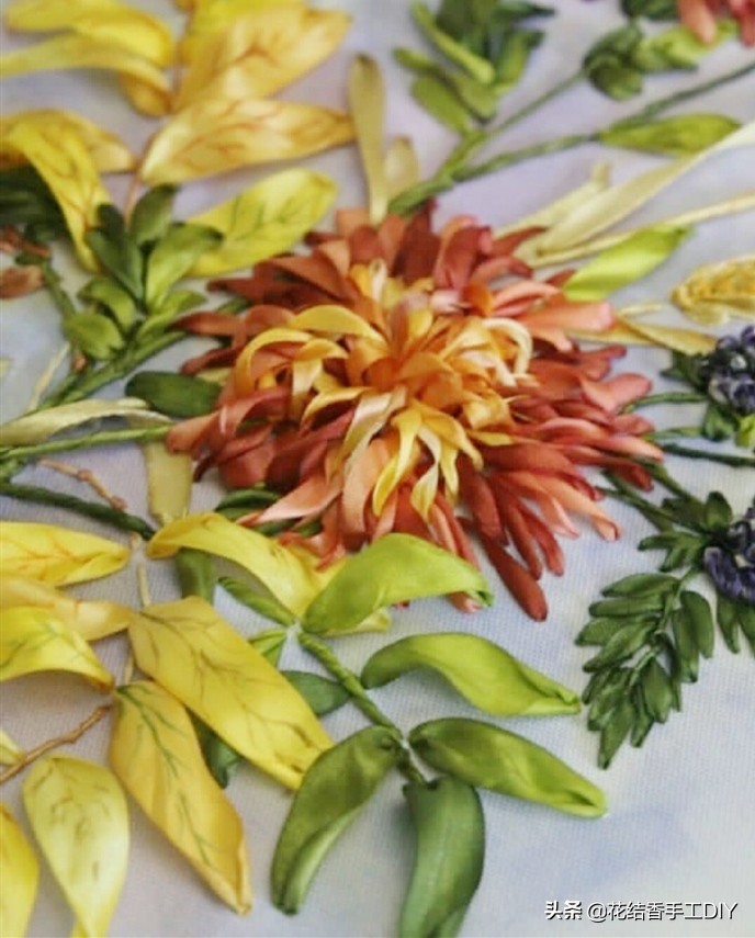 丝带绣的立体绣法,丝带绣的各种绣法视频