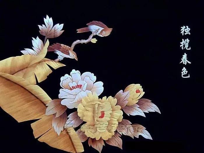 麦秆画芦苇画,最好看的麦秆画