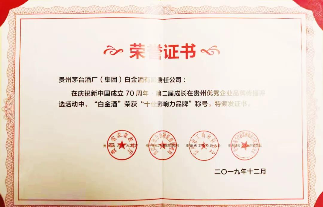 十大影响力奖项,十佳品牌