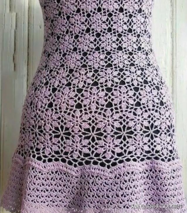 云帛蕾丝圆领披肩钩针图解,蕾丝棒针花样图解