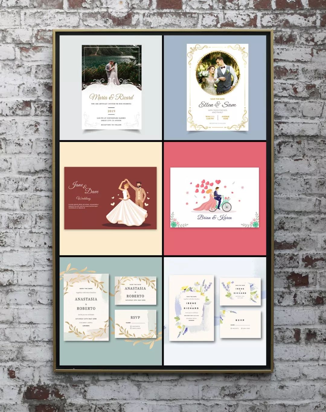 终身VIP资源更新！创意婚礼请柬模板