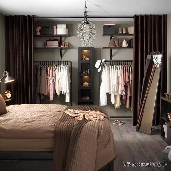 开放式衣帽间防潮怎么做,开放式衣帽间防尘帘防灰效果