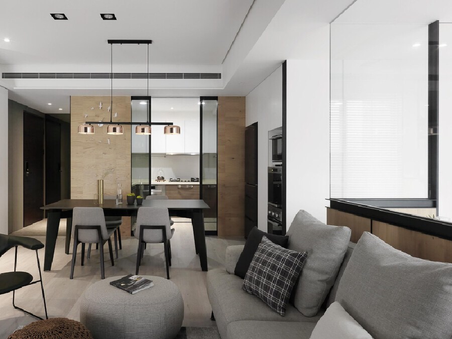 玻璃隔断书房客厅怎么装修,客厅与书房通透隔断图片