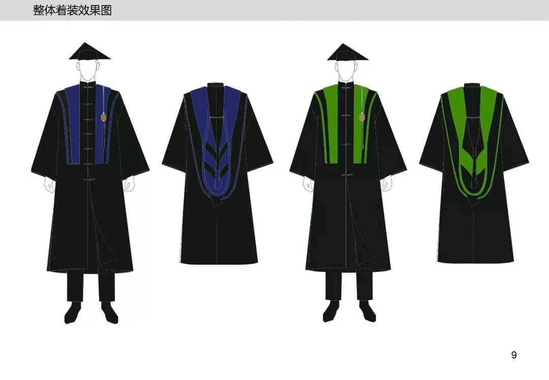 美院中国风学士服,九大美术学院学士服