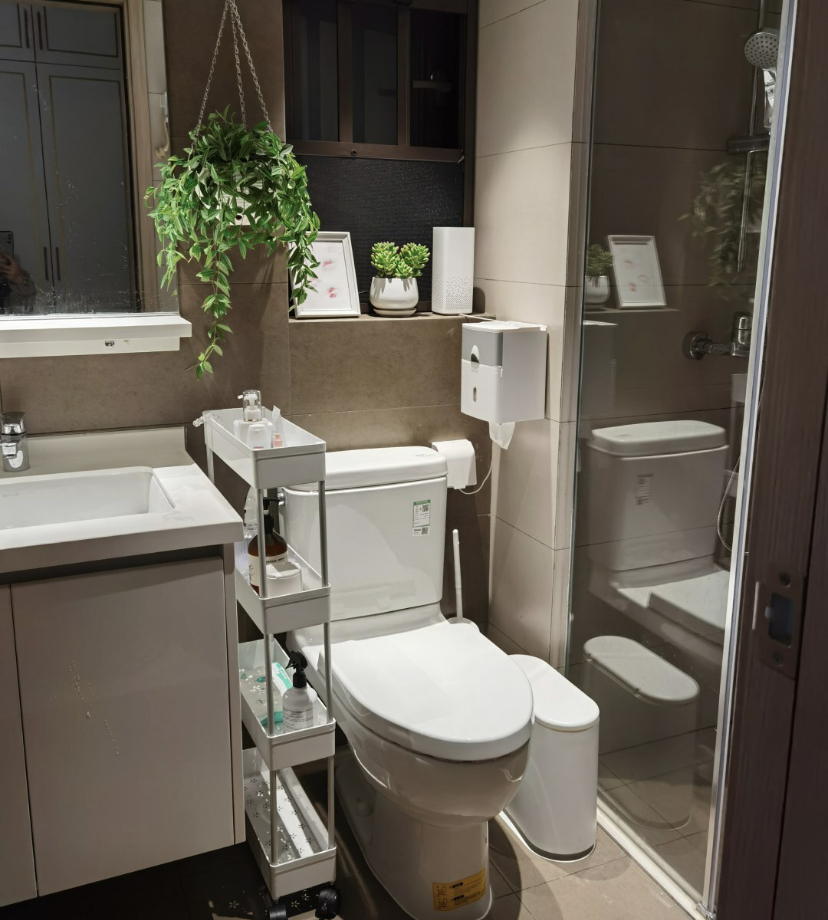 越来越多人卫生间这样布置真高级,卫生间装柜子和马桶注意事项